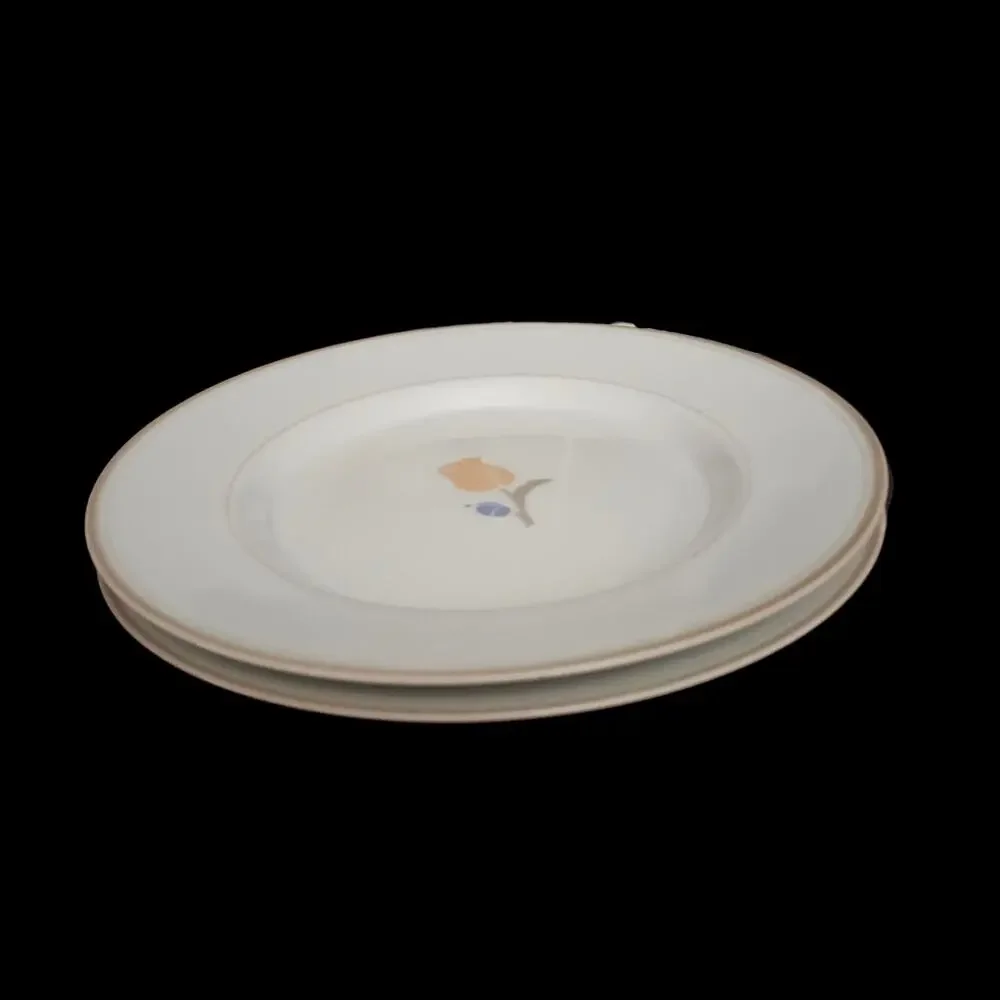 Dansk Tivoli La Tulipe Salad Plates Set of 2 Japan Floral Stoneware